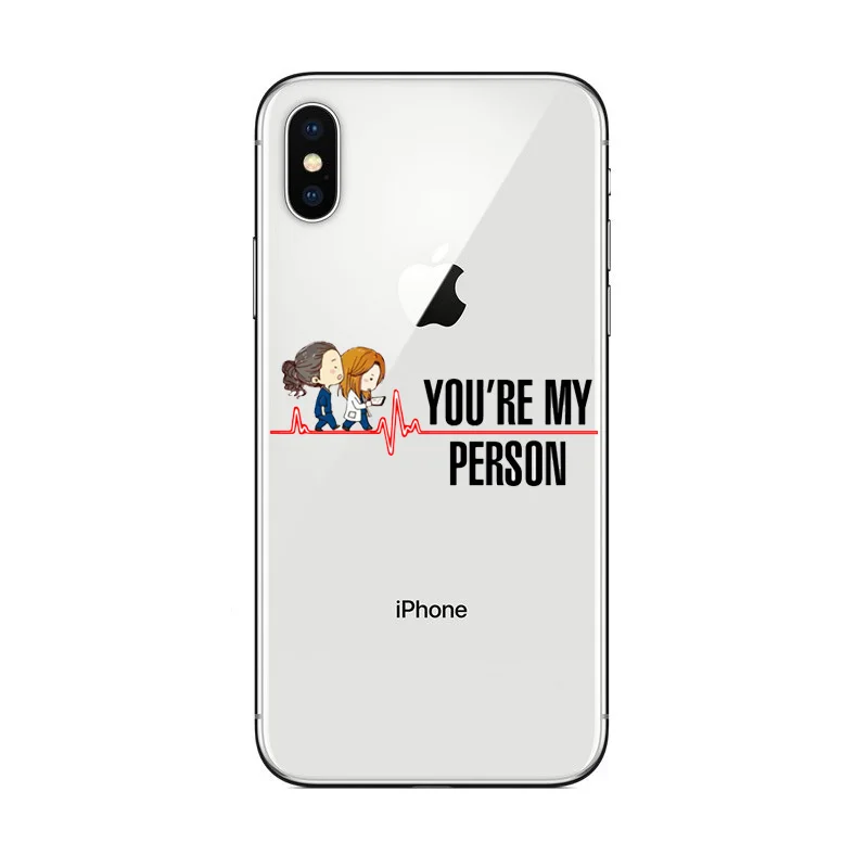 Чехол для телефона GREYS Anatomy You my person чехол iPhone X XS XR MAX 5 6 7 8 Plus S SE мягкий силиконовый