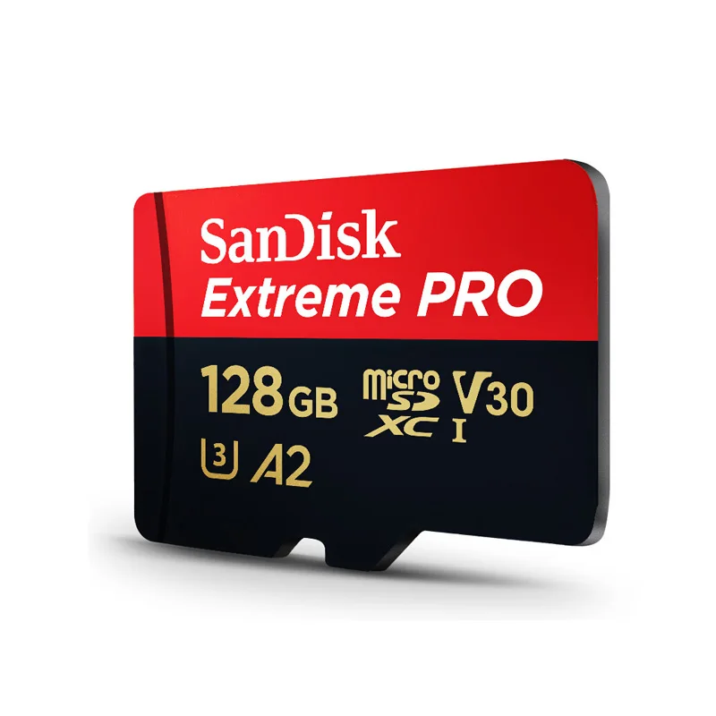 SDSQXCY-128GB Двойной флеш-накопитель sandisk extreme pro Micro SD Card до 170 МБ/с. A2 V30 U3 32 Гб 64 Гб 128 ГБ флэш-памяти TF карта, карта памяти Micro SD с адаптером SD - Емкость: SDSQXCY-128GB