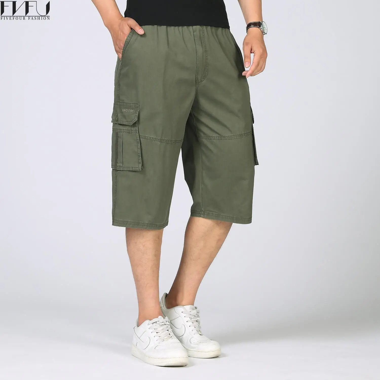 Лето 2017 г. новые модные хлопковые однотонные зеленые Для мужчин Шорты для женщин