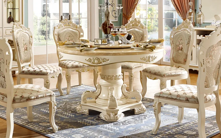 Foshan top furniture Золотая обеденная фотография круглый вращающийся стол для свадьбы