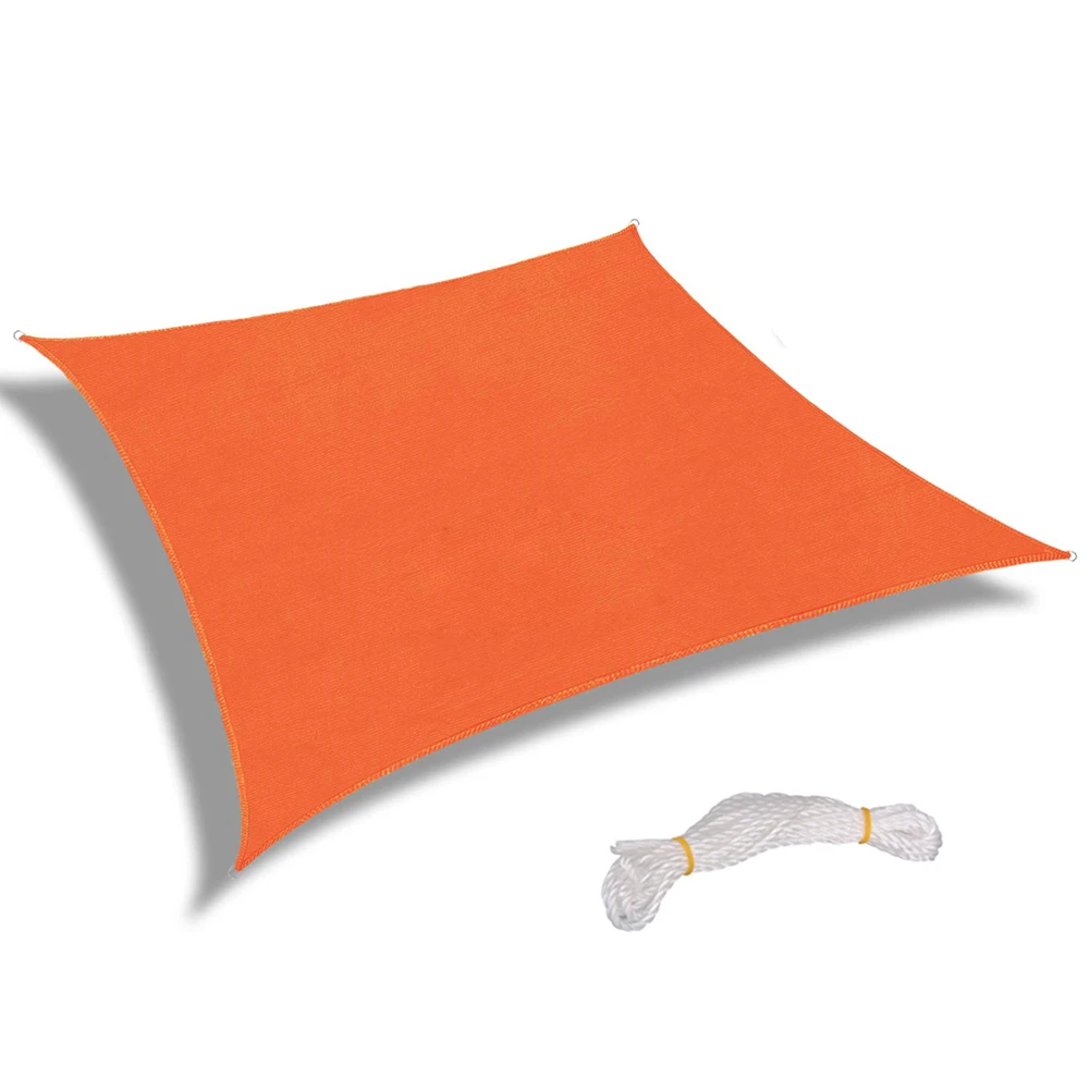 

New 250*250 / 200*300 CM Rectangle Canopy Sun Shade Sail Water Resistant UV Block Patio Awning for Outdoor Garden Sun Shelter