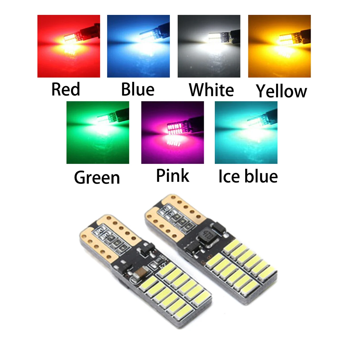 JOGMACHINE T10 24smd светодиодный светильник автомобильная лампа CANBUS без ошибок 4014 12В 24В