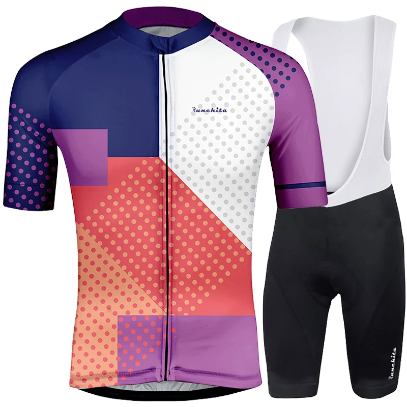 Fietskleding wielrennen zomer heren набор RUNCHITA Pro велосипедная футболка комплект с коротким рукавом equipacion ciclismo verano hombre