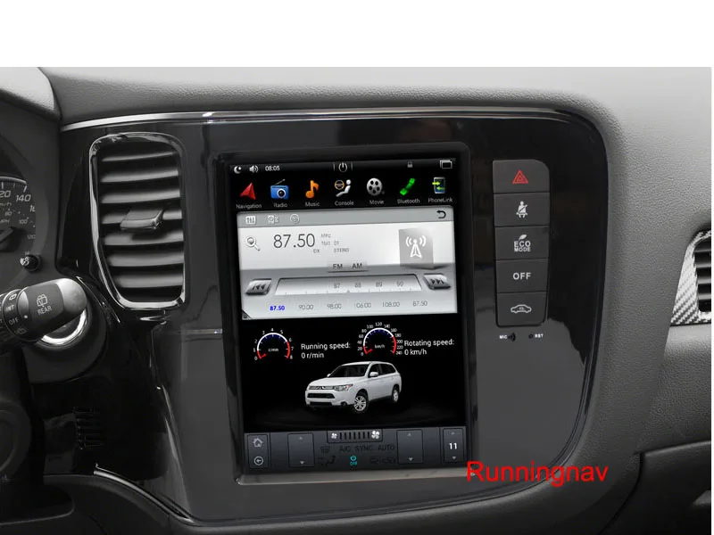 10 4 &quotТесла Тип Android 7 1/6 0 подходит для MITSUBISHI OUTLANDER 2014 2015 2016 2017 2018 автомобильный DVD