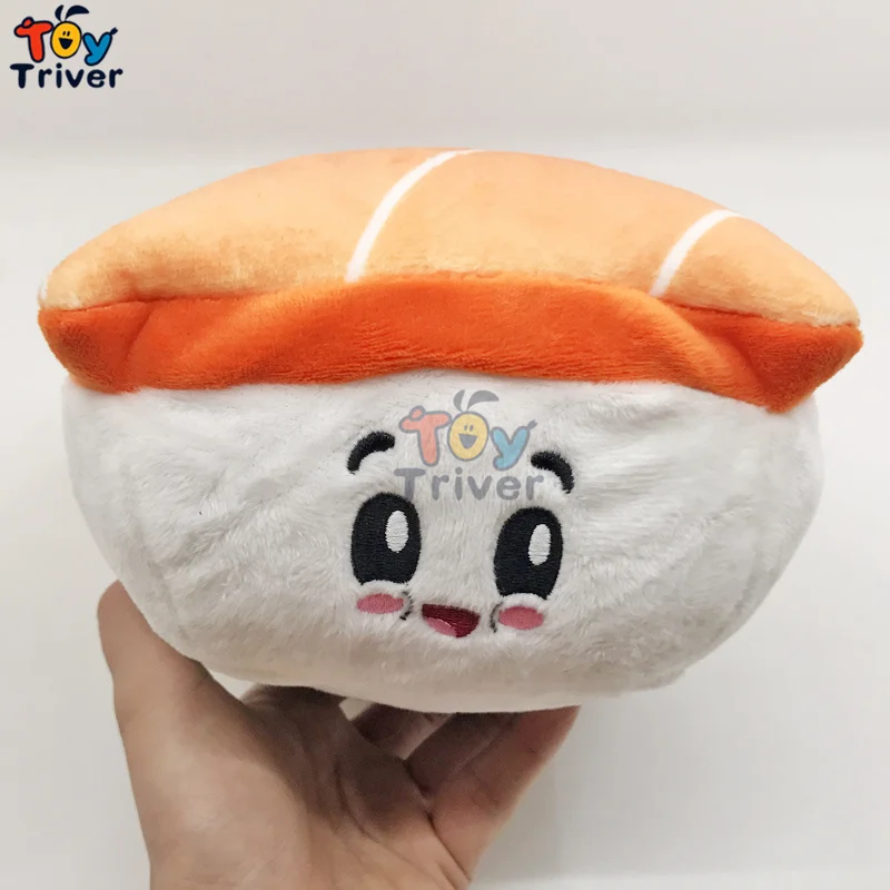Kawaii япония рисовые суши лососевый плюш игрушка тройник чучела кукла офис ворс