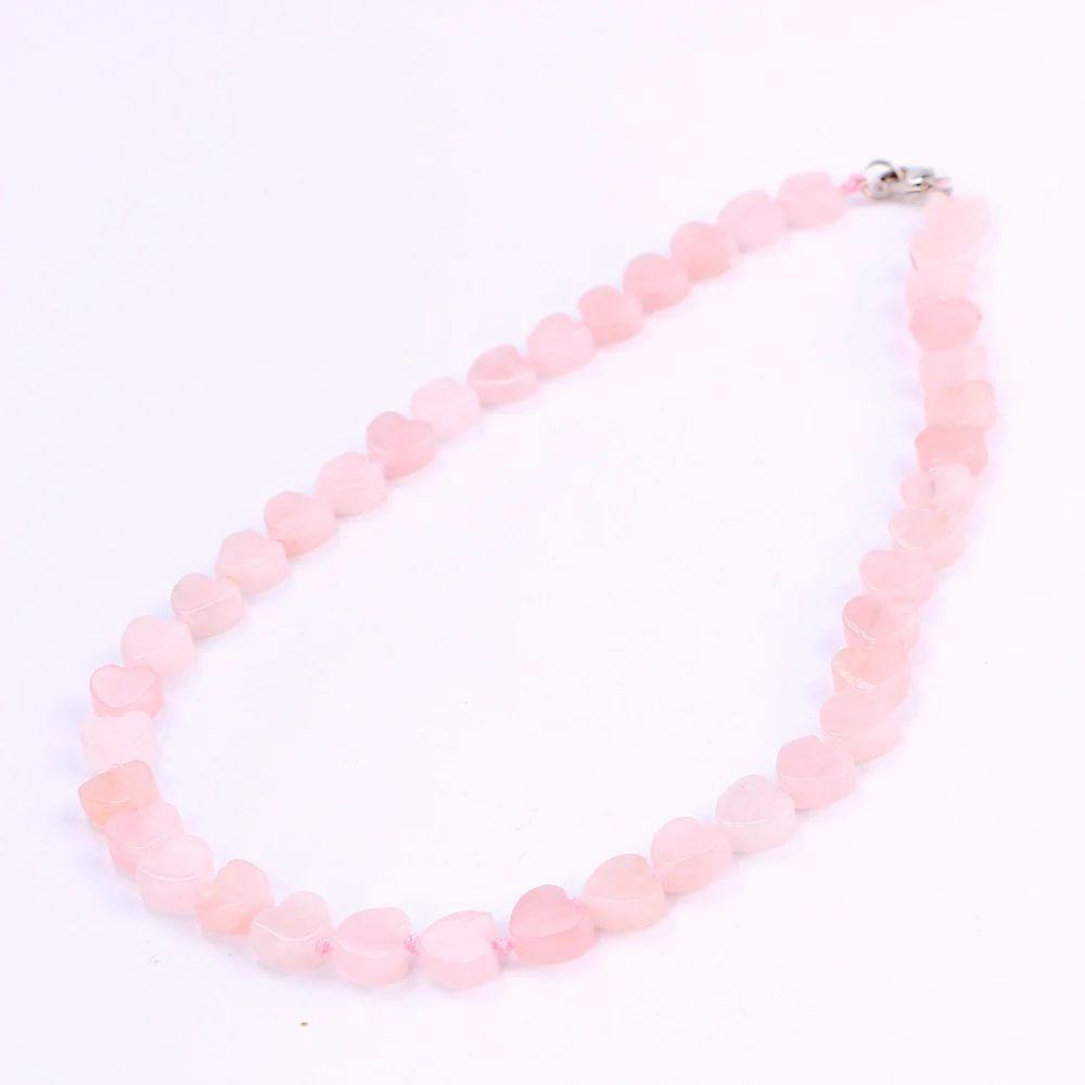 Yumten розовое кварцевое ожерелье рейки сила исцеляющий Камень Кристалл Женское