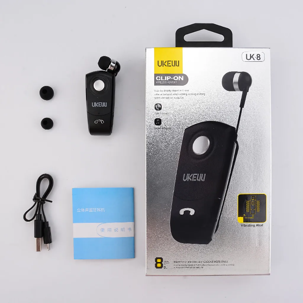 Bluetooth гарнитура портативная Выдвижная bluetooth деловая HD звук качественные наушники