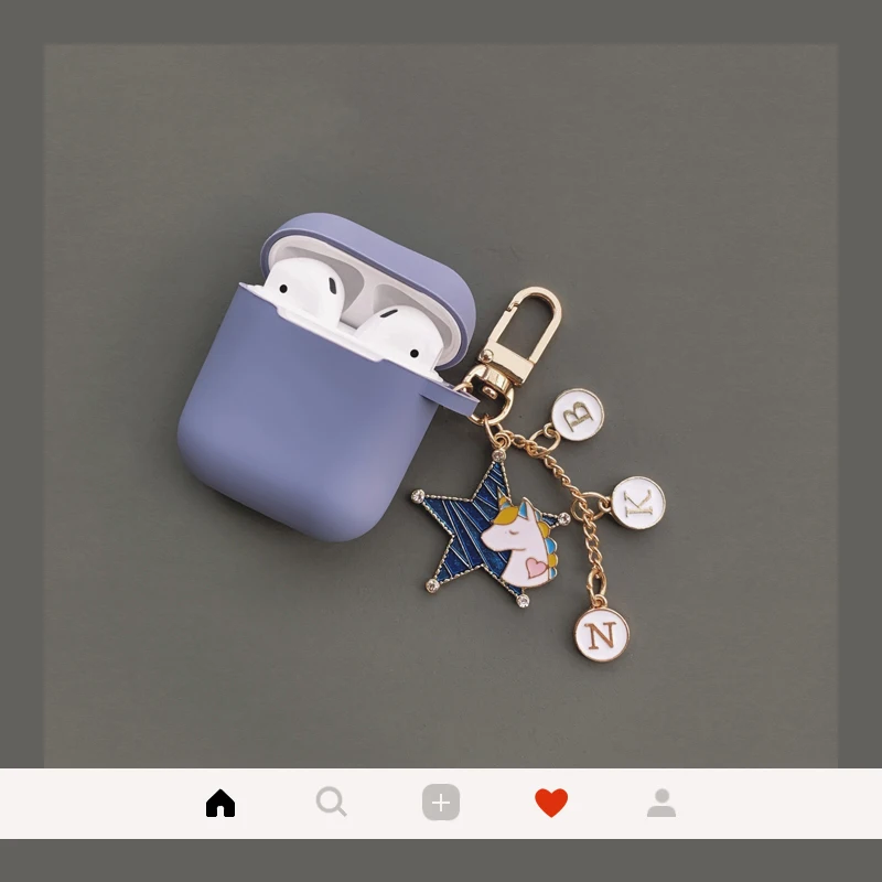 Эксклюзивный силиконовый чехол с единорогом для Airpods 2, аксессуары для наушников с Bluetooth, защитный чехол для ключей