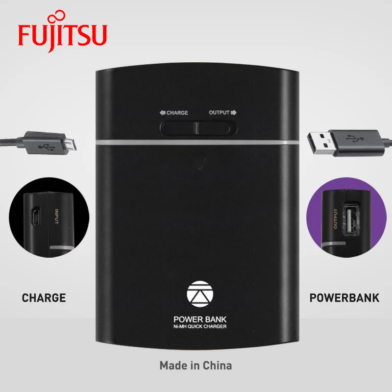 Оригинальная Аккумуляторная батарея и внешний аккумулятор Fujitsu 4 шт./упак. 1 2 в NIMH