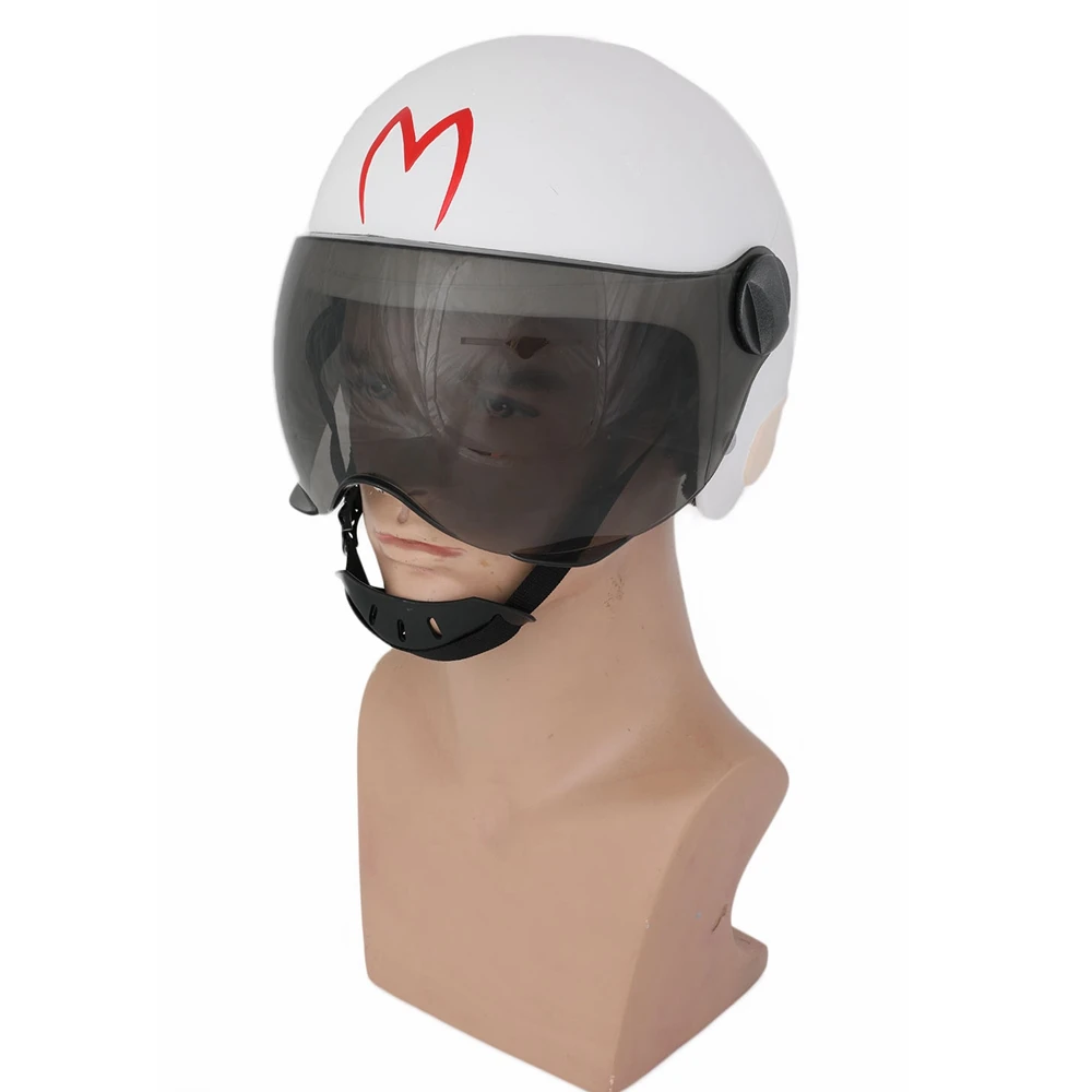 XCOSER Speed Racer белый шлем на всю голову Хэллоуин косплей костюм для мужчин |