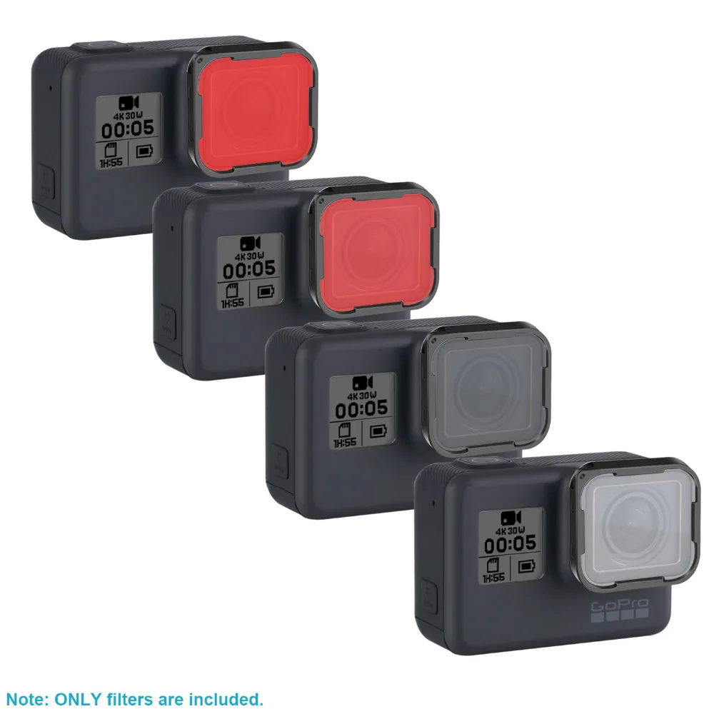 Neewer 4 Pack с многослойным покрытием ND фильтр комплект чистящая ручка для линз GoPro Hero