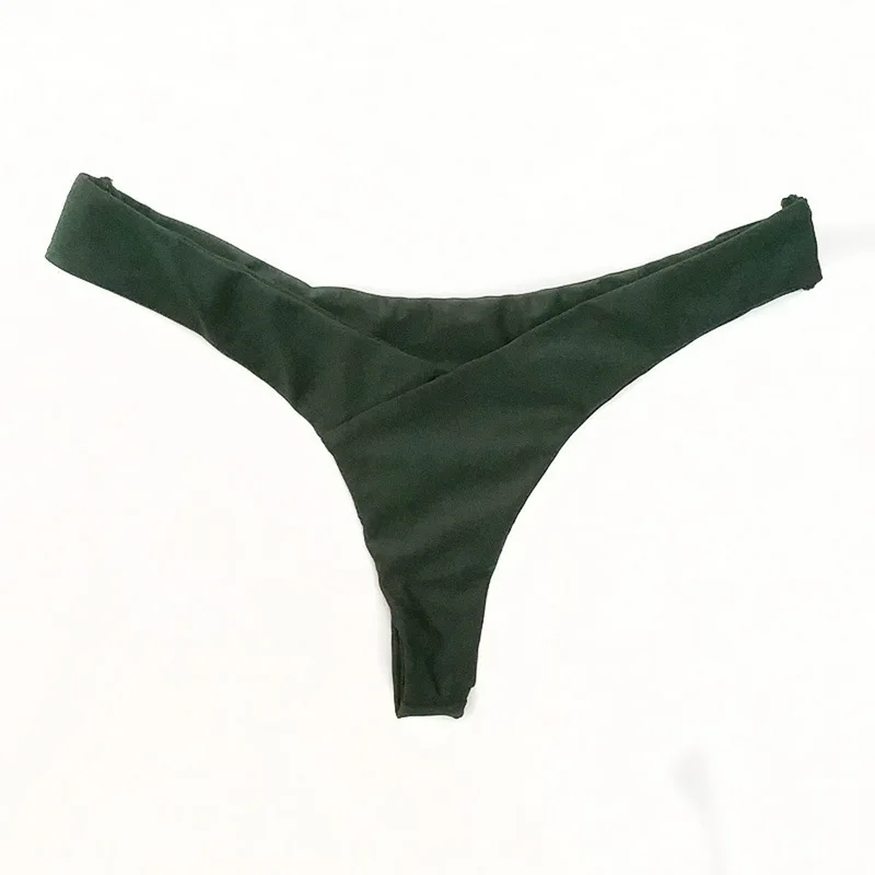 Vertvie Sexy Women Swim Shorts Swim Briefs Female Two-Piece Separates Bikini Top Bottoms Biquinis G-String Thong Swimwear