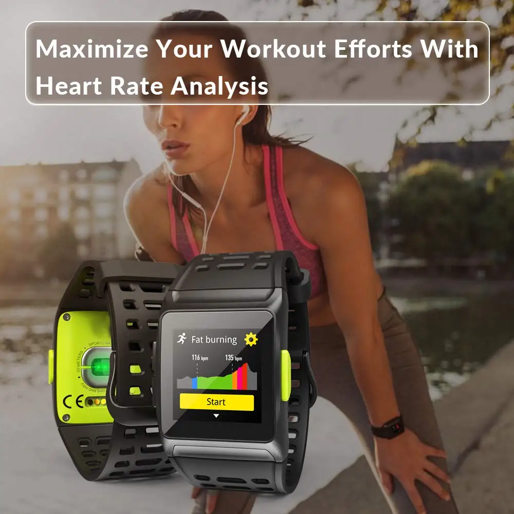 KENCOOL BR1 GPS спортивные часы Смарт Bluetooth Strava цветной экран наручные для мужчин и