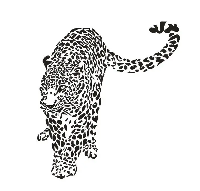 Африка дикая природа животные стикер на стену леопард настенное искусство