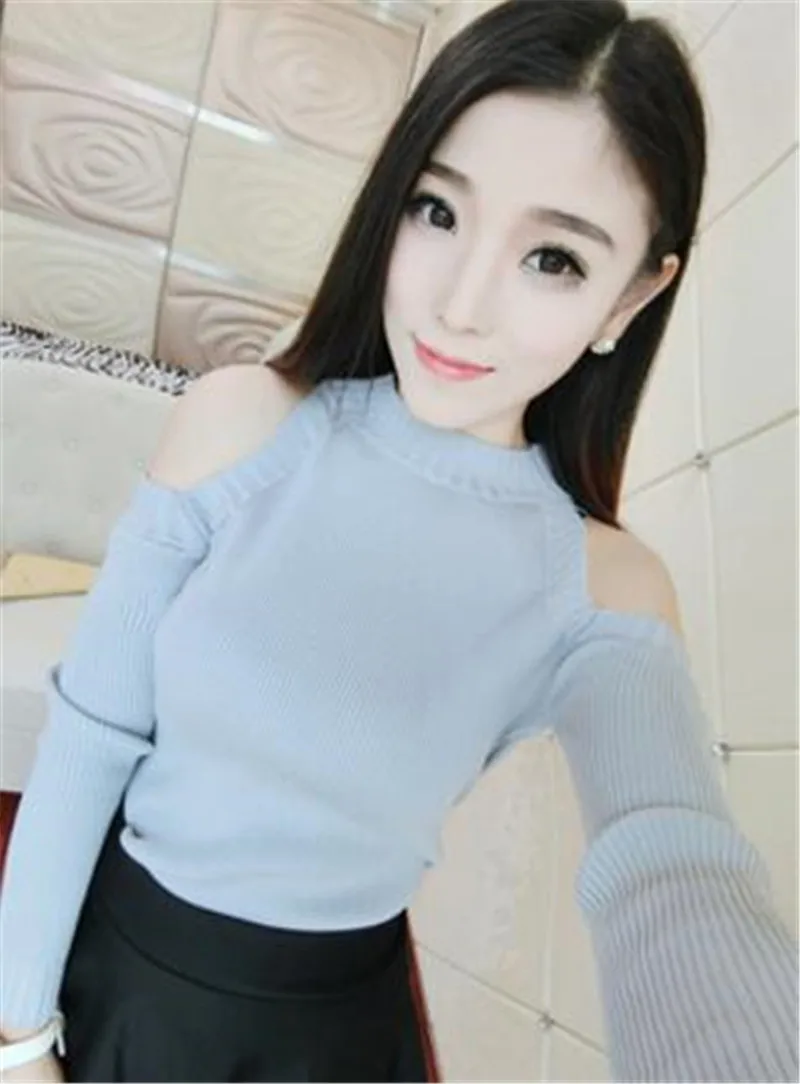 2017 модные сексуальные однотонные повседневные Пуловеры женские водолазки