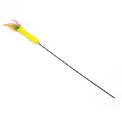 1 шт. игрушки для кошек из антипригарной красочной перо царапин игрушка кошки