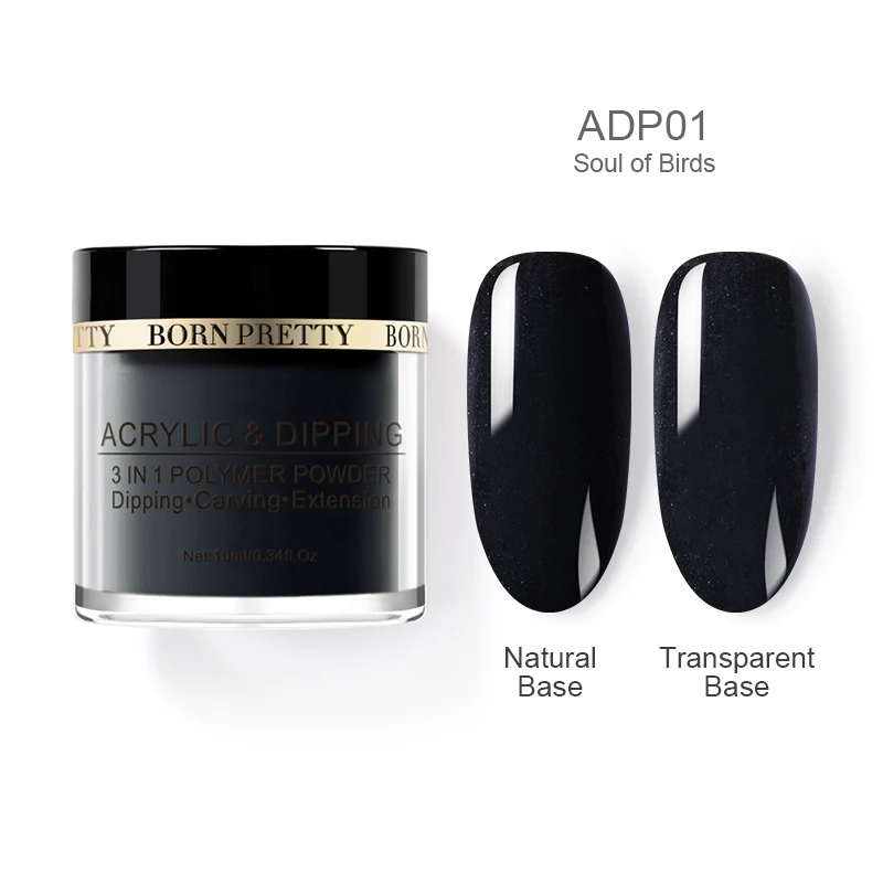BP-ADP01 BORN PRETTY, 10 мл, 3 в 1, полимерный порошок, акриловый окунь, сделай сам, дизайн, резьба, удлинение, порошок, инструмент для маникюра - Цвет: BP-ADP01