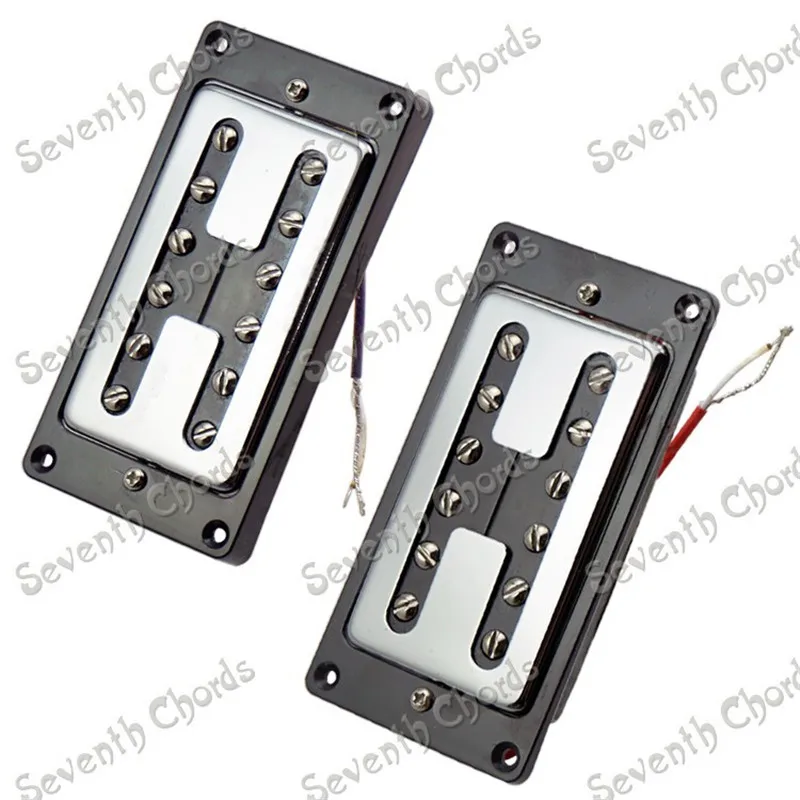 

A Set 2 Pcs Chrome Guitar Humbucker Pickups for Electric Guitar With H-type Hole Covers Bridge and Neck guitar accessories parts