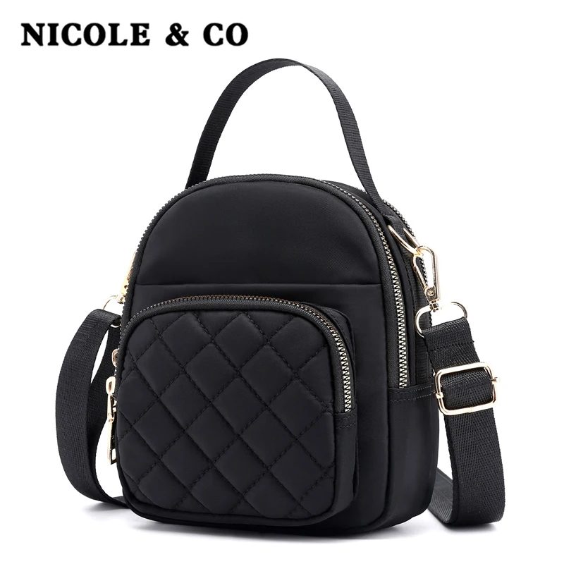 NICOLE & CO 2021 Новая мода женская сумка нейлоновая на одно плечо каждый день мобильный