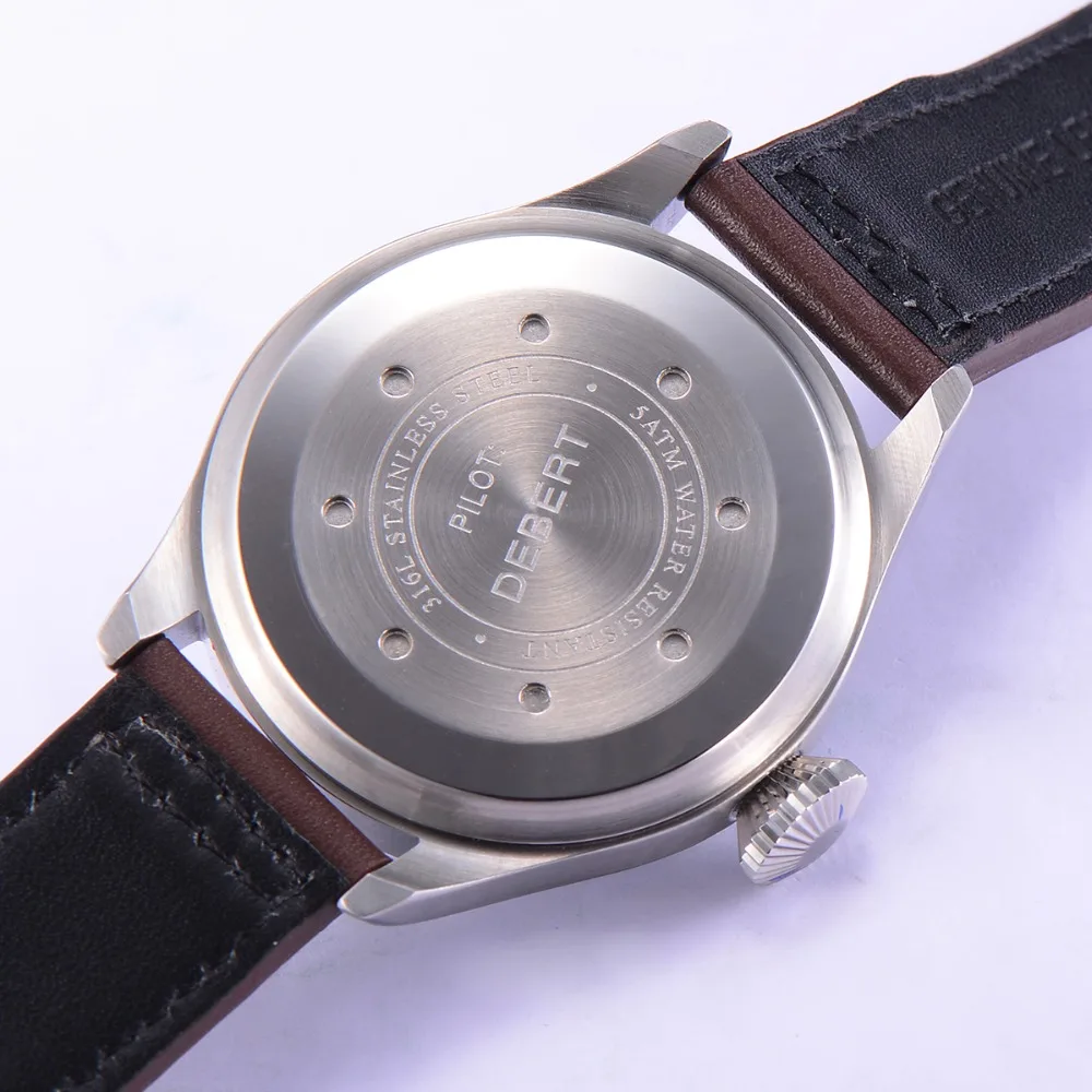 Мужские автоматические механические часы deger Роскошные наручные с сапфировым