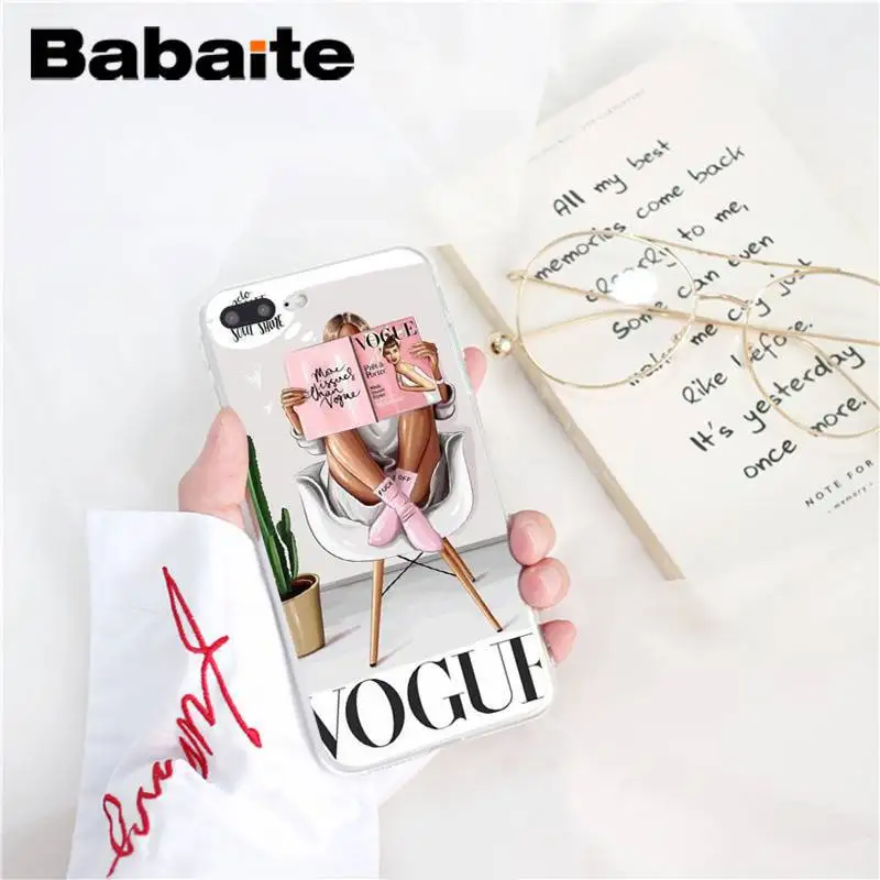 Babaite VOGUE Рождественская Принцесса Девушка женский Босс кофе чехол для телефона для iPhone8 7 6 6S6Plus X XSMAX 5 5S SE XR 11 11pro 11promax