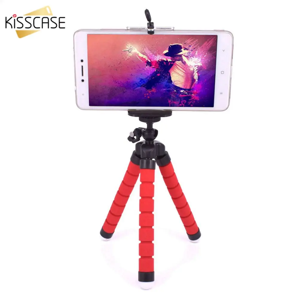 KISSCASE Мини Гибкий штатив для селфи Bluetooth дистанционный спуск затвора камеры iPhone