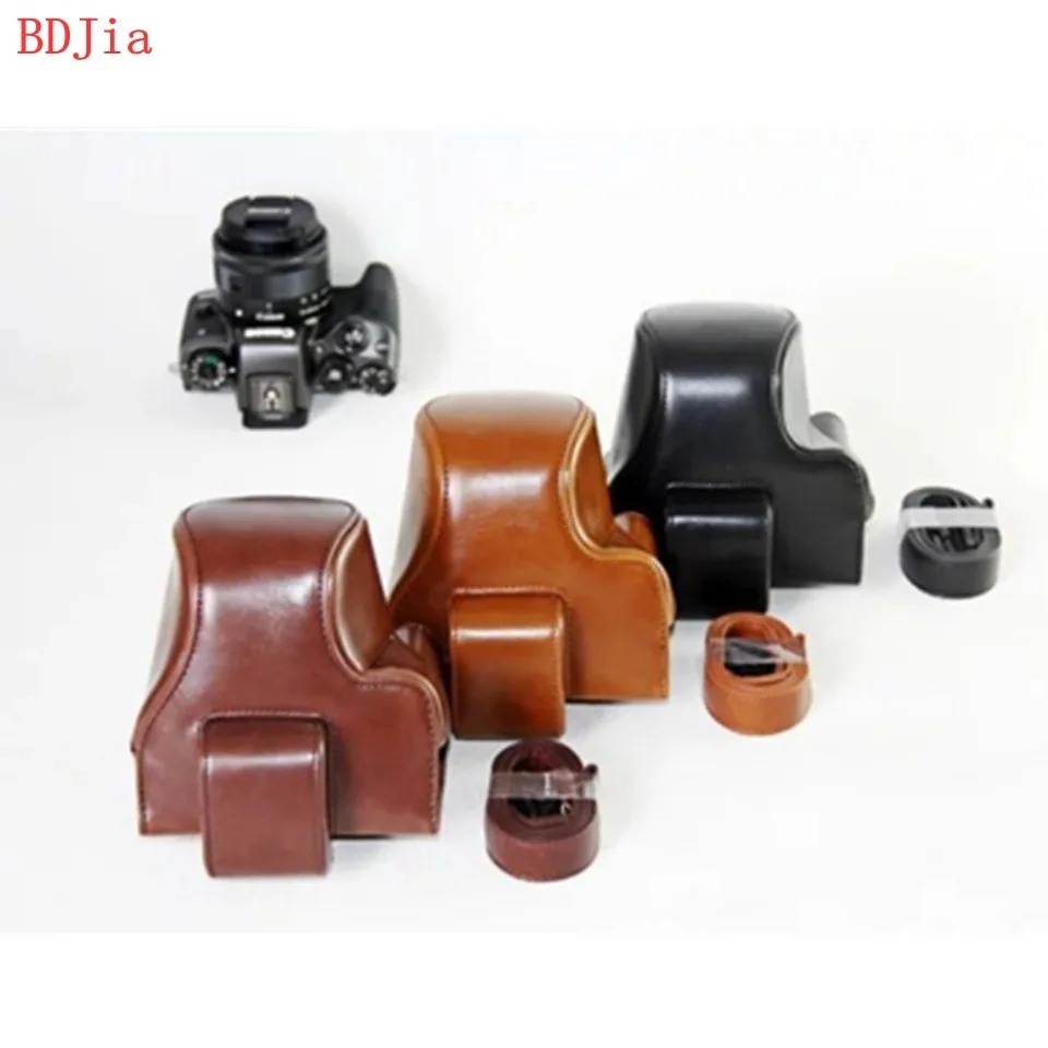 Новый чехол сумка из искусственной кожи с масляной кожей для камеры Canon EOS M50 M5 Kiss M