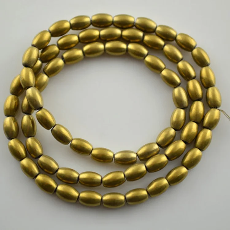 

Gold Color Hematite Oval Shape Beads 16'' Spacer Beads For Jewelry Making Materials 10pc/lot
