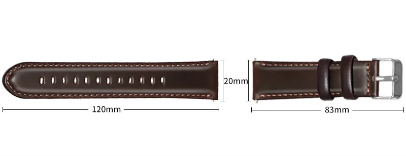 Смарт-браслет шириной 20 мм из натуральной кожи ремешок для часов Quick Release huawei watch2