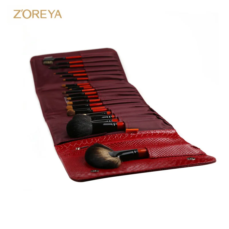 ZOREYA 21 шт. набор кистей для макияжа Профессиональный Румяна скрывающий порошок