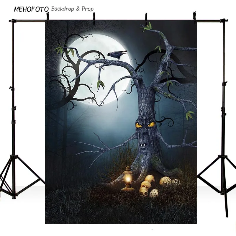 5X7ft Happy Halloween Задний план винил фотографии компьютер с принтом фонов для