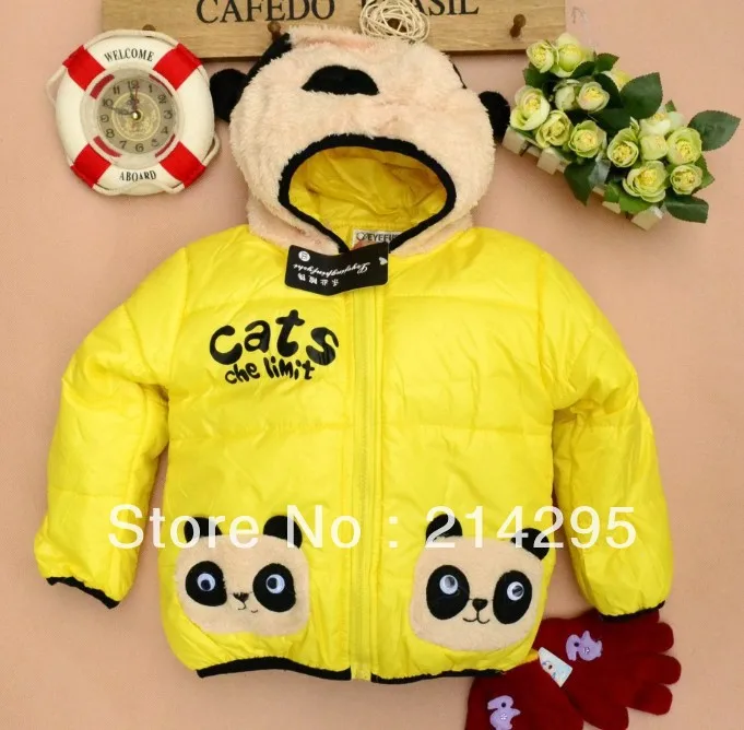 Children's clothing wholesale 2013 new winter double bear children pocket add flocking cotton-padded jacket private cotton coat | Мать и