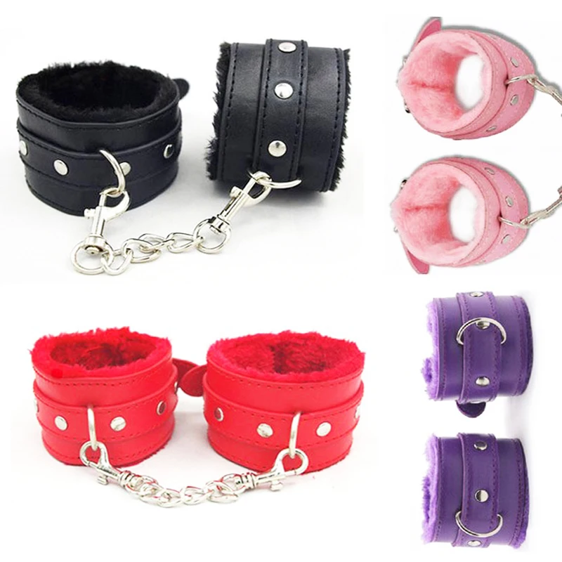2017 новые сексуальные наручники из искусственной кожи Удобные удерживающие