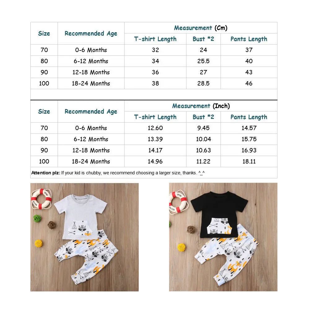 Pudcoco 2018 Kids Toddler Baby Boy Girl Clothes Sets Short Sleeve T-shirt Tops + Cartoon Print Pants 2Pcs Outfits Set | Детская одежда