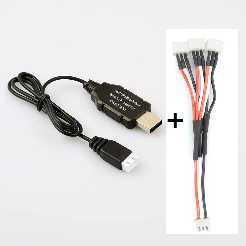 3 в 1 2S LiPo кабель для зарядки аккумуляторов Hubsan H501S H501M H501A H502S H216A|Смарт-гаджеты| |