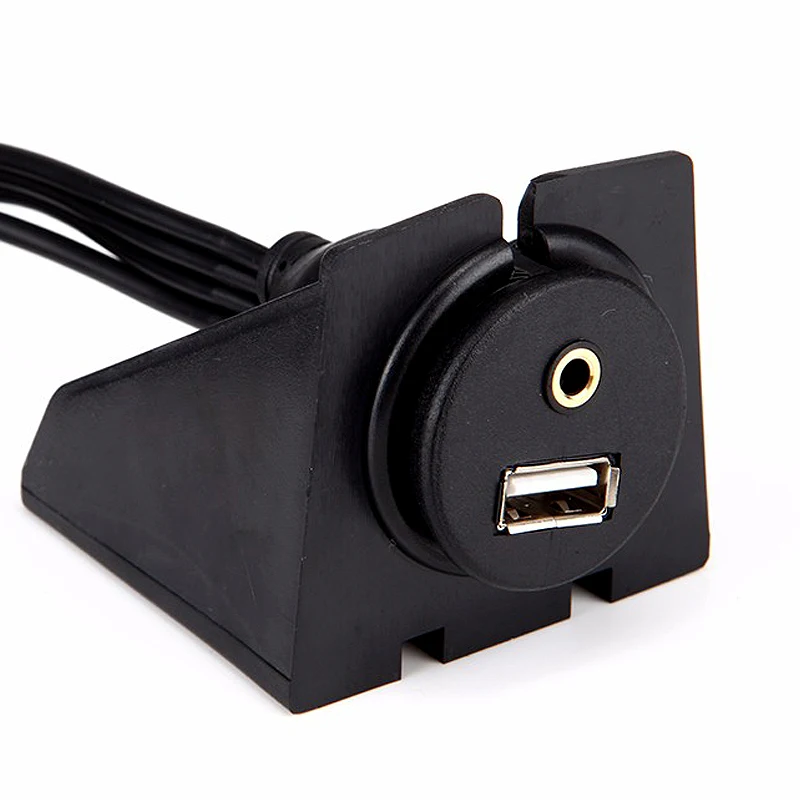 1 м крепление для приборной панели автомобиля USB 2 0 3 5 мм аудио AUX до 3RCA удлинитель