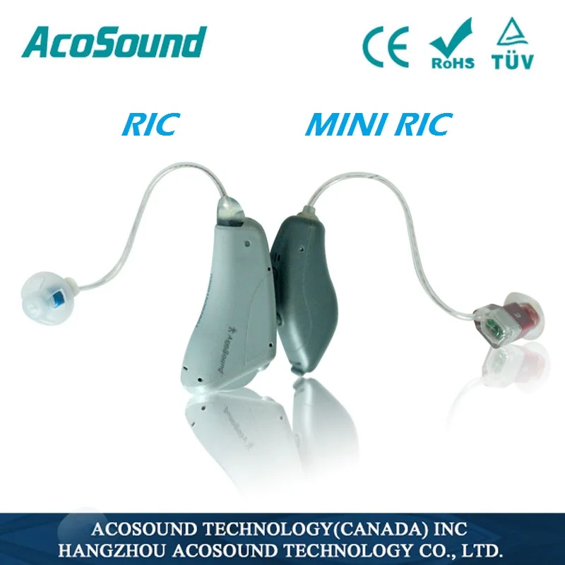 Acosound RIC цифровой мини слуховой аппарат 4 канала слуховые аппараты 430RIC слуховые усилители маленький слуховой аппарат слуховое устройство
