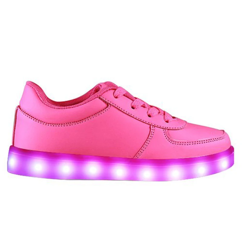 SAGUARO LED Luminous Shoes Fashion 7 Colors Boys Girls Light Up Kids Casual USB Charge Glowing Sneakers Zapatos Zapatillas | Детская