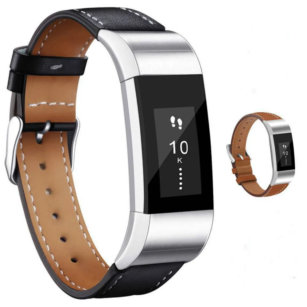 Модные браслеты замена ленты из натуральной кожи ремешок браслет для Fitbit CHARGE 2 |