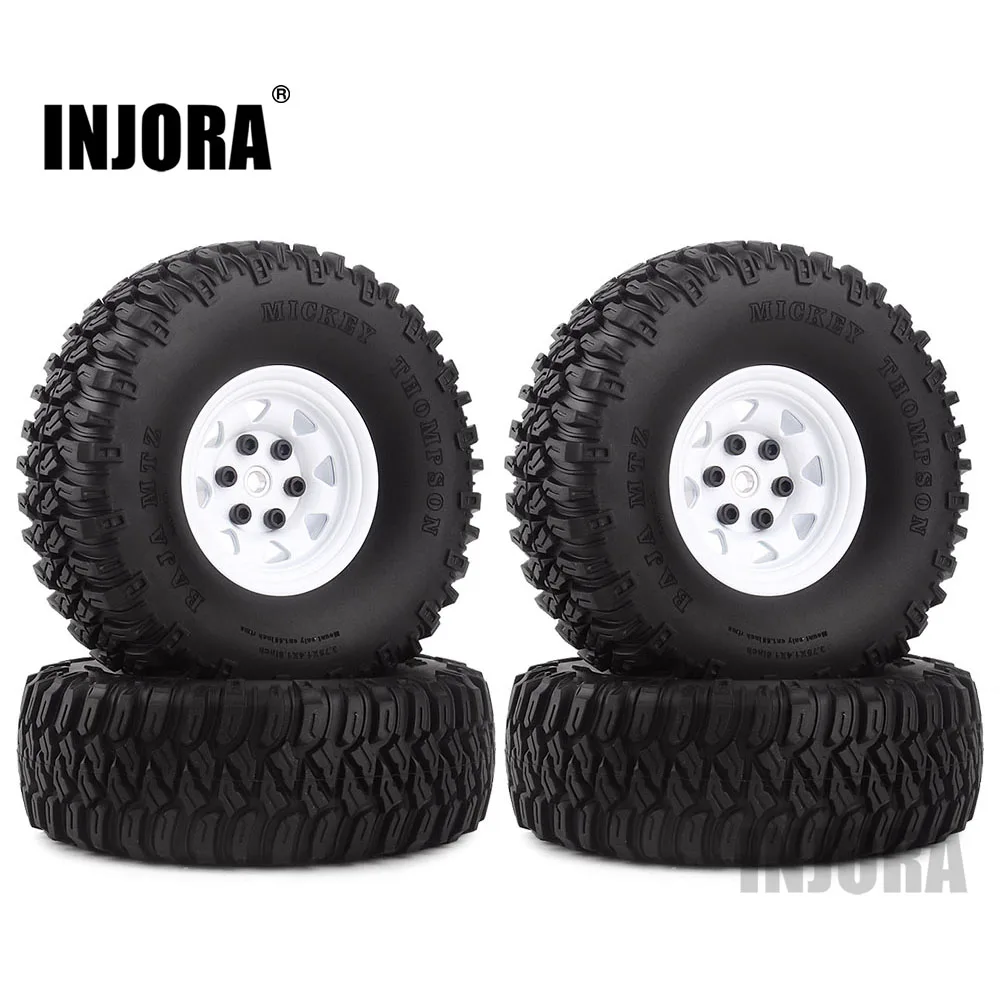 White 2020 515WH INJORA 1,55 колесные шины и 1,5" Beadlock металлический обод для RC Гусеничный автомобиль D90 TF2 Tamiya CC01 LC70 MST JIMNY AX90069 - Цвет: White 2020 515WH