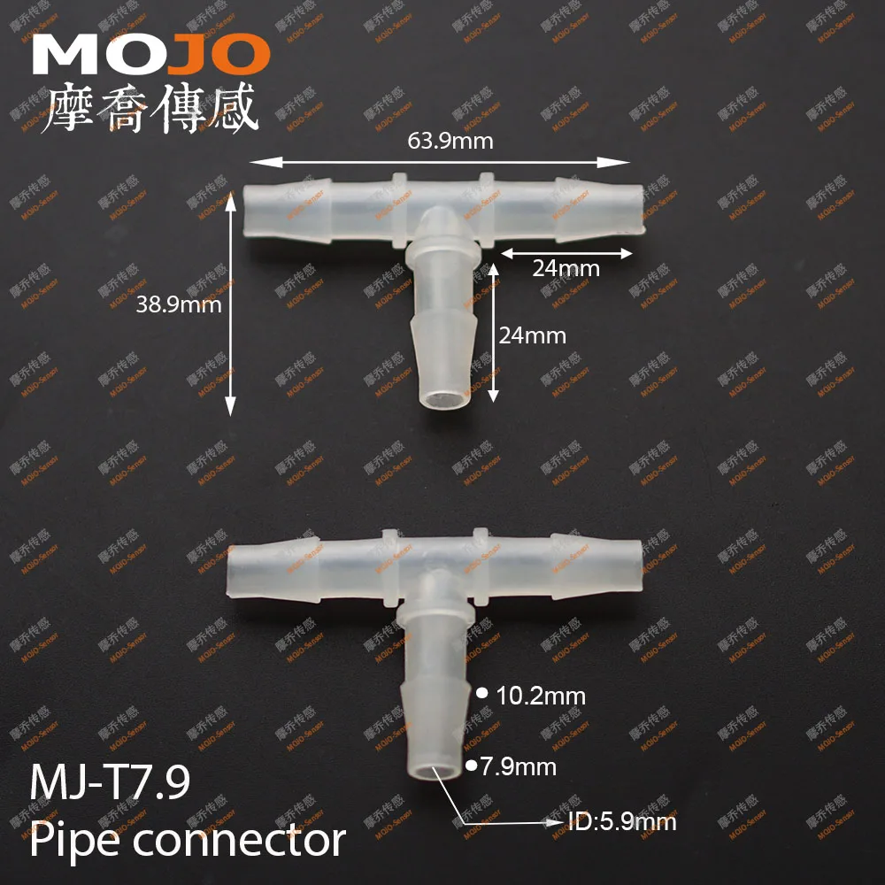 

2020 Free shipping!(10pcs/Lots) MJ-T7.9 Tee pipe connectors 7.9mm three way pipe joint 5/16"