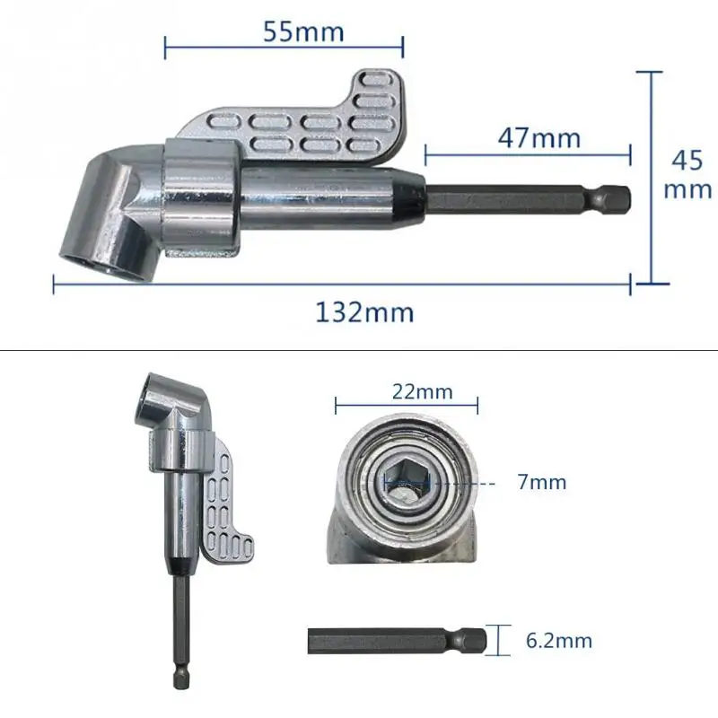 Screwdriver Bit Tool Accessories 105 Degree Corner Electric Drill Angle Head Screwdriver Bit Extension Hand Tool