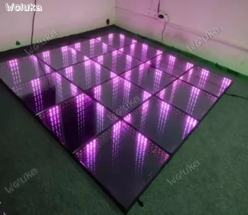 СВЕТОДИОДНЫЙ 3D танцпол для бара 100*100 см светодиодсветодиодный бездна зеркальная