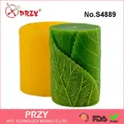 Силиконовые формы цилиндр ручной работы форма для мыла Свеча Новогодняя форма резина с листьями 3D PRZY eco-friendly  s8008