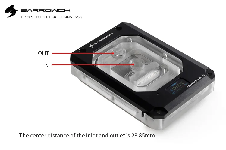 Barrowch FBLTFHAT 04N V2 для AMD Ryzen Threadripper X399 блоки на платформе цифровой дисплей температура