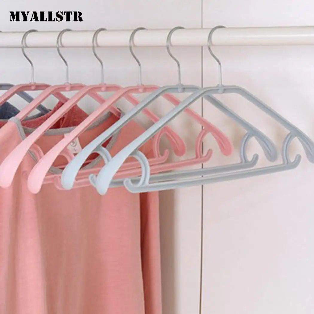 5 шт домашний шкаф пластиковый Экстра Широкий белый розовый серый синий плечики