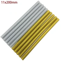 5pcs gold or sliver 11mm200mm hot melt glue sticks for glue gun craft phone case album repair accessories adhesive 11mm sticks