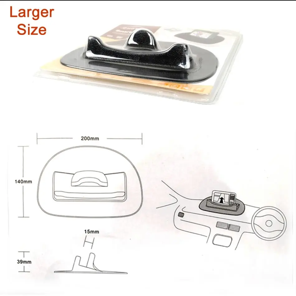 car desk dashboard anti slip silicone mat pad smart stand mount holder for psp gps mobile phone pda gps tablet iphone free global shipping