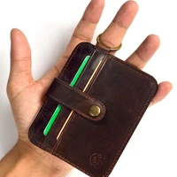 holder genuine leather wallet thin purse designer multi card bit famous brand luxury wallet men wallet men money clip in ring