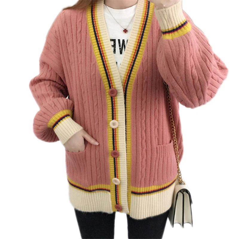 Фото Cardigan Women Sweater 2019 Spring Casual Fashion Loose Knitwear coat Autumn New Wild Big Size elegant woman Knit vs546 Cardigan Women Sweater 2019 Spring Casual Fashion Loose Knitwear coat Autumn New Wild Big Size elegant woman Knit vs546